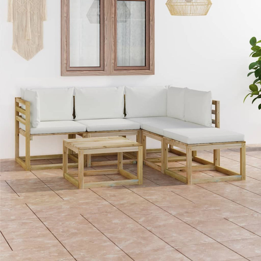 Set Mobilier De Grădină Cu Perne , 6 Piese