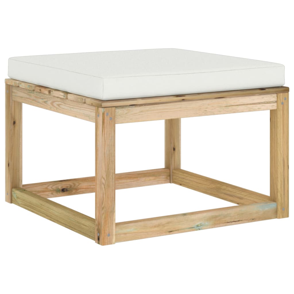 Set Mobilier De Grădină Cu Perne, 8 Piese, Lemn De Pin Tratat