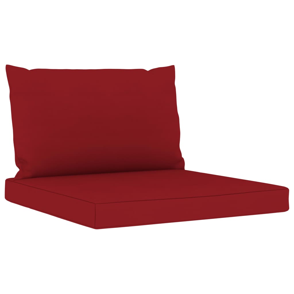 Set Mobilier De Relaxare Pentru Grădină Perne Roșu Vin 6 Piese
