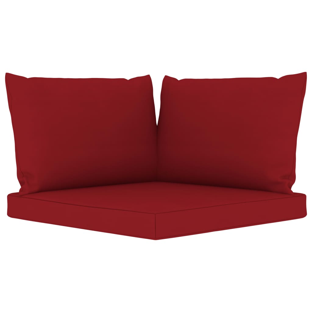 Set Mobilier De Relaxare Pentru Grădină Perne Roșu Vin 6 Piese