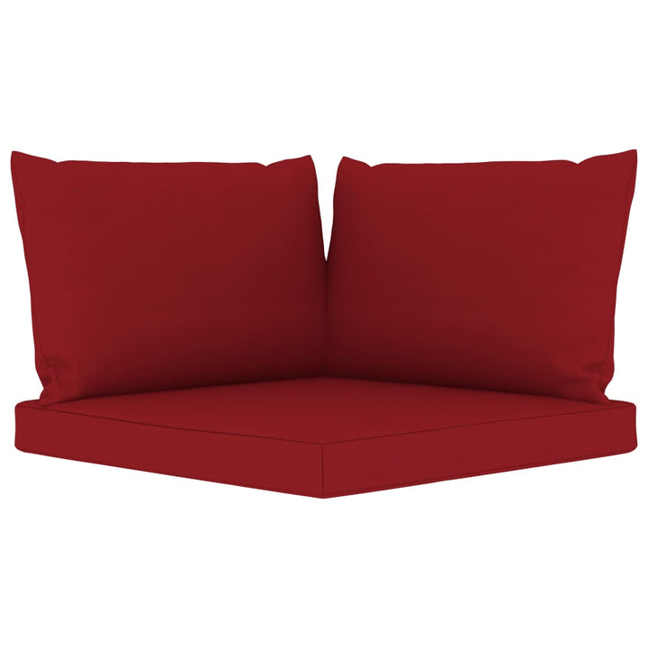 Set Mobilier De Relaxare Pentru Grădină Perne Roșu Vin 6 Piese