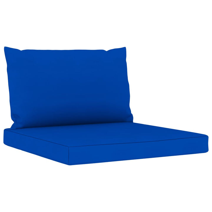 Set Mobilier De Grădină Cu Perne Albastre, 6 Piese