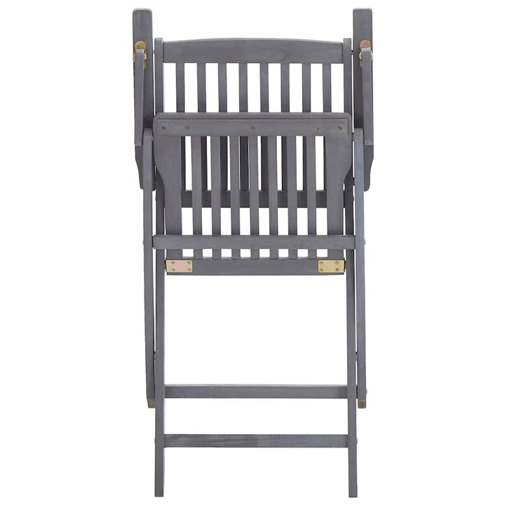 Scaune Pliante De Exterior Cu Perne 6 Buc. Lemn Masiv De Acacia