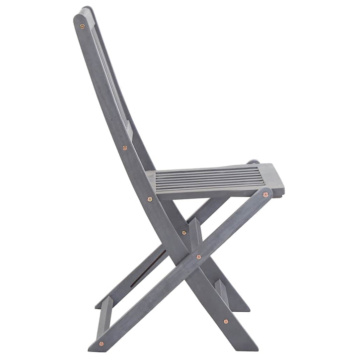 Scaune Pliante De Exterior Cu Perne 6 Buc. Lemn Masiv De Acacia