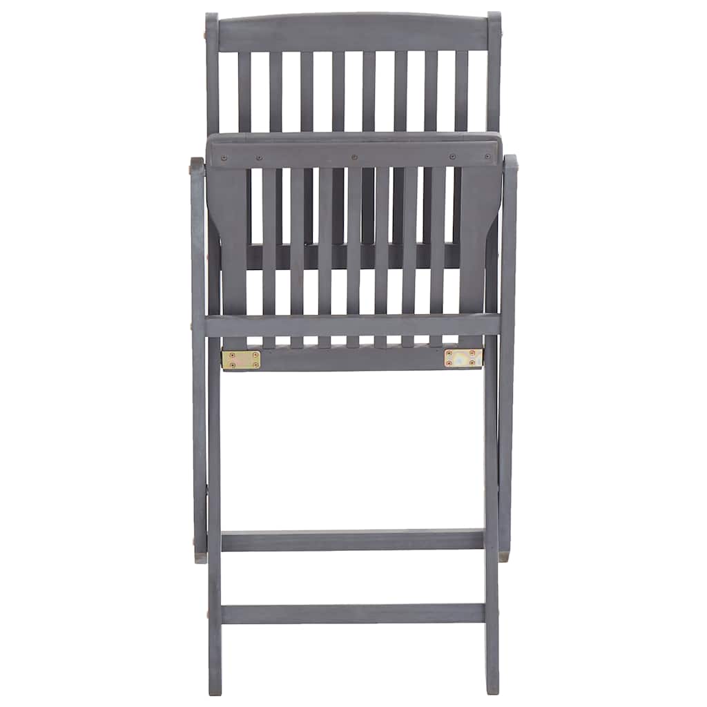 Scaune Pliante De Exterior Cu Perne 6 Buc. Lemn Masiv De Acacia