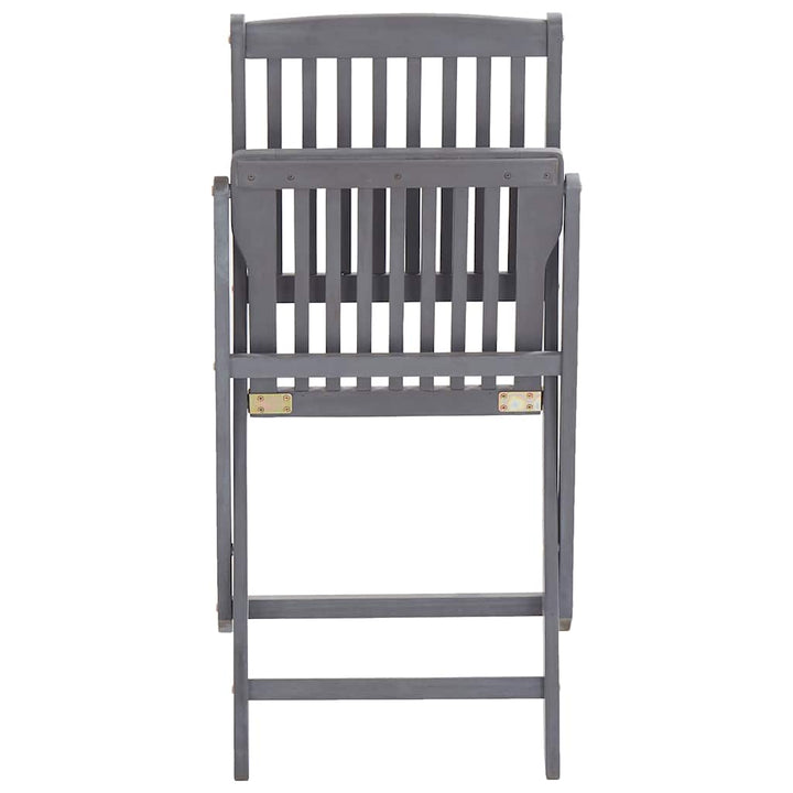 Scaune Pliante De Exterior Cu Perne 6 Buc. Lemn Masiv De Acacia