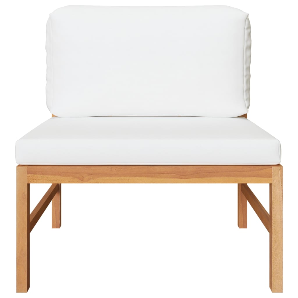 Set Mobilier Grădină Cu Perne , 3 Piese, Lemn De Tec