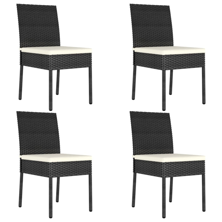 Set De Masă Și Scaune De Exterior, 5 Piese, , Poliratan