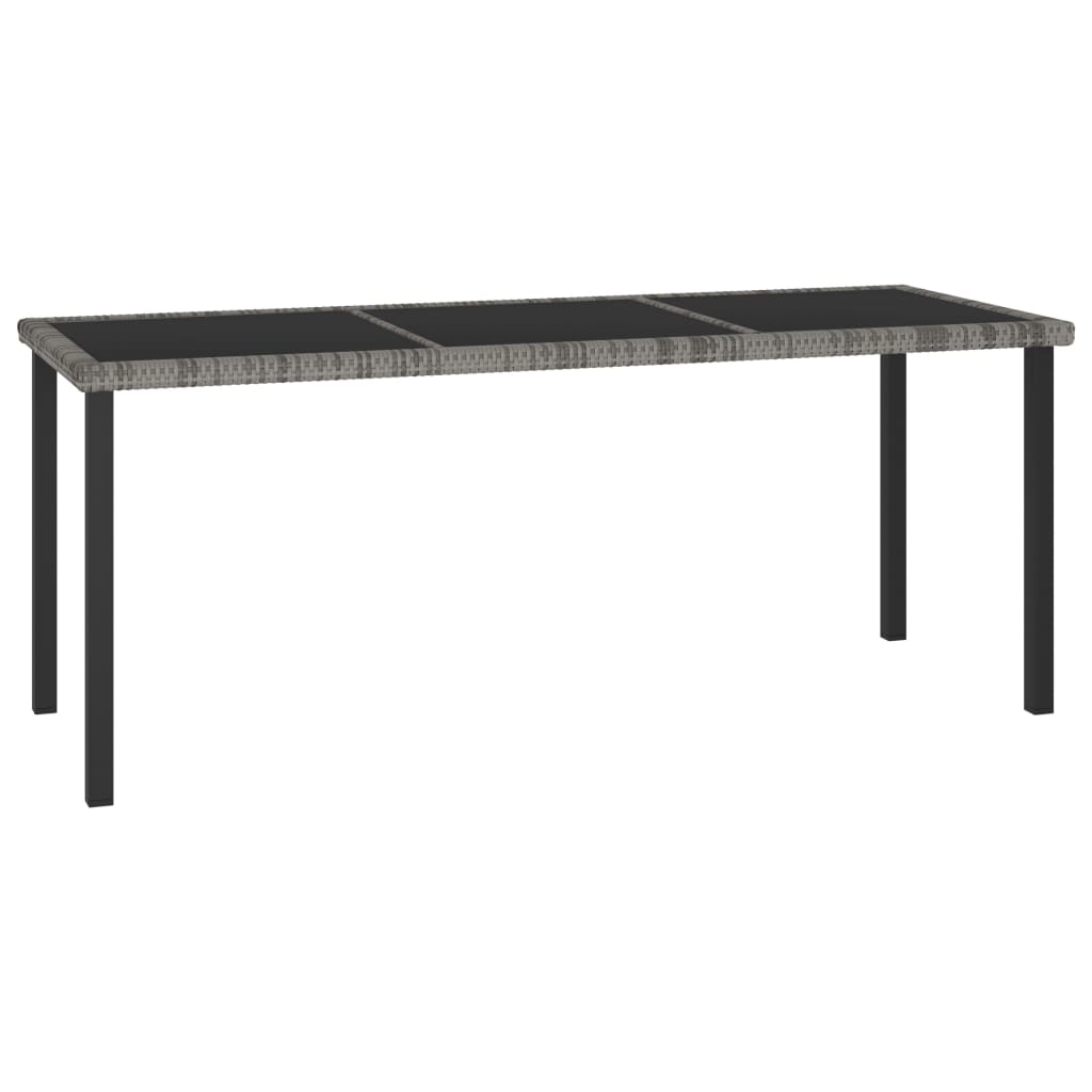Set Mobilier De Masă Pentru Grădină, 9 Piese, , Poliratan