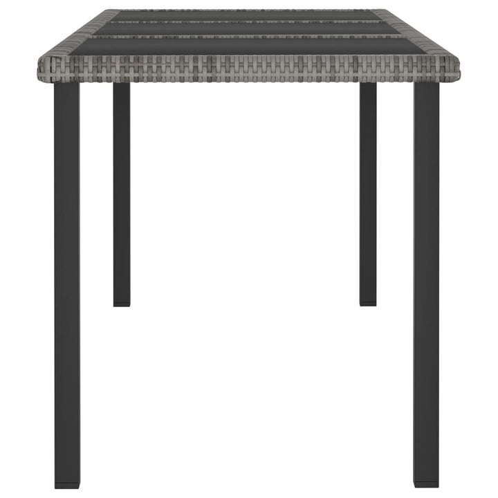 Set Mobilier De Masă Pentru Grădină, 9 Piese, , Poliratan