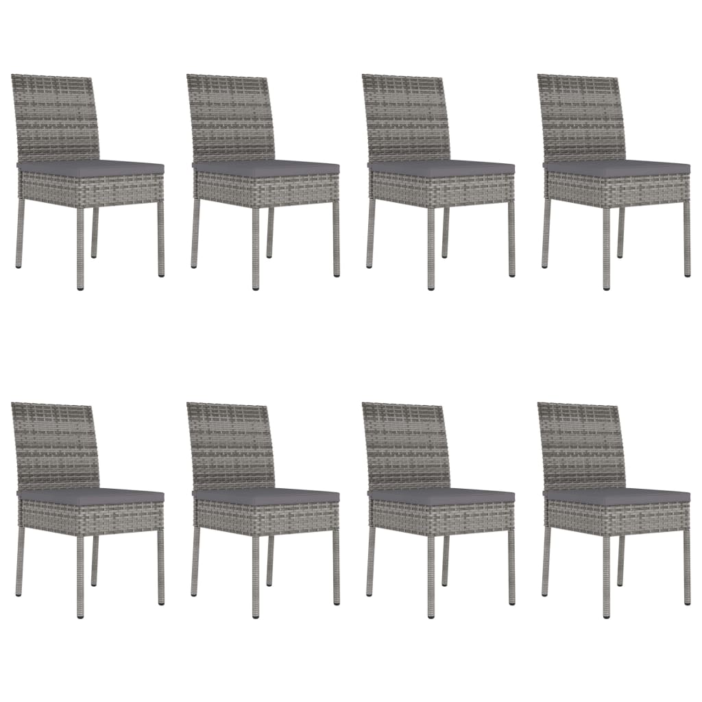 Set Mobilier De Masă Pentru Grădină, 9 Piese, , Poliratan