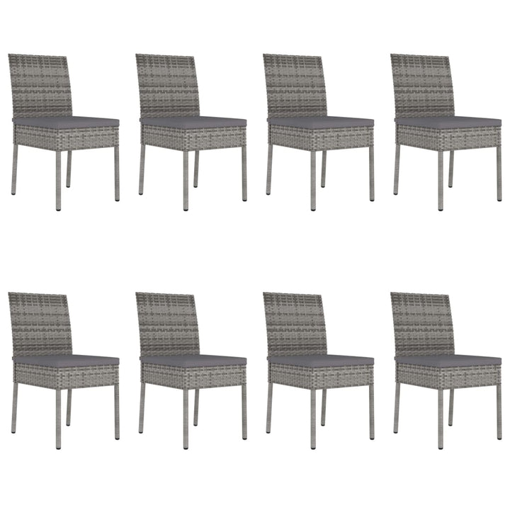 Set Mobilier De Masă Pentru Grădină, 9 Piese, , Poliratan