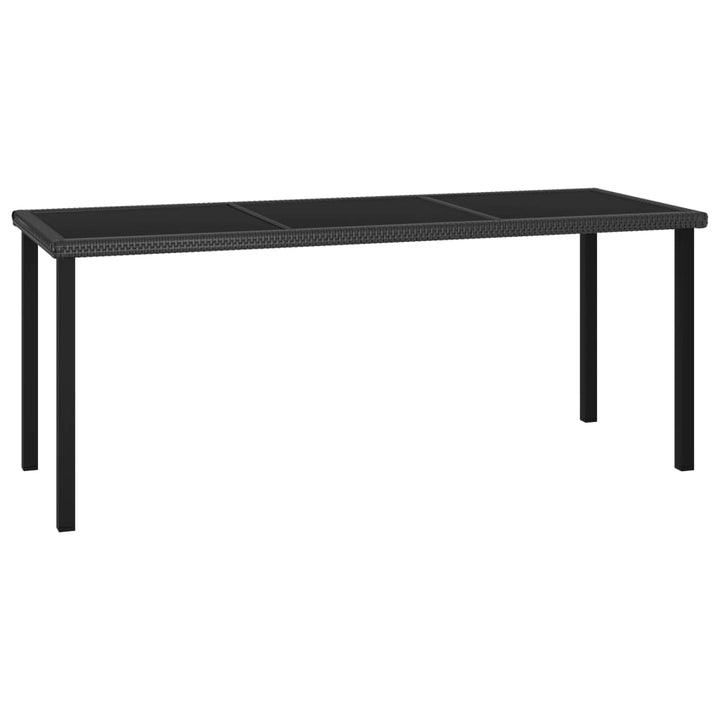 Set De Masă Și Scaune De Exterior, 9 Piese, , Poliratan