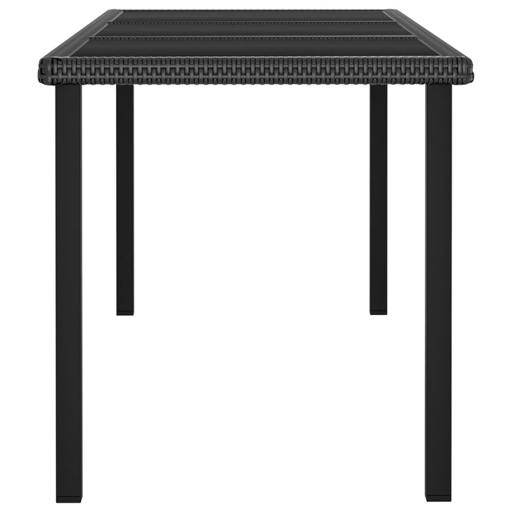 Set De Masă Și Scaune De Exterior, 9 Piese, , Poliratan