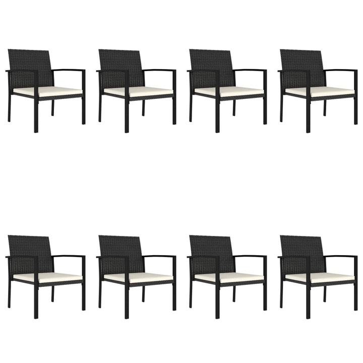 Set De Masă Și Scaune De Exterior, 9 Piese, , Poliratan