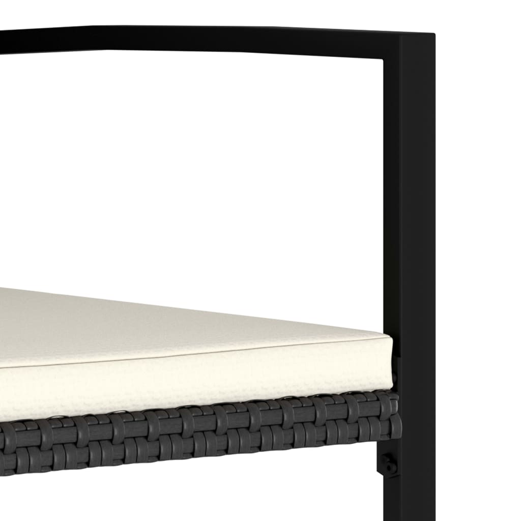 Set De Masă Și Scaune De Exterior, 9 Piese, , Poliratan