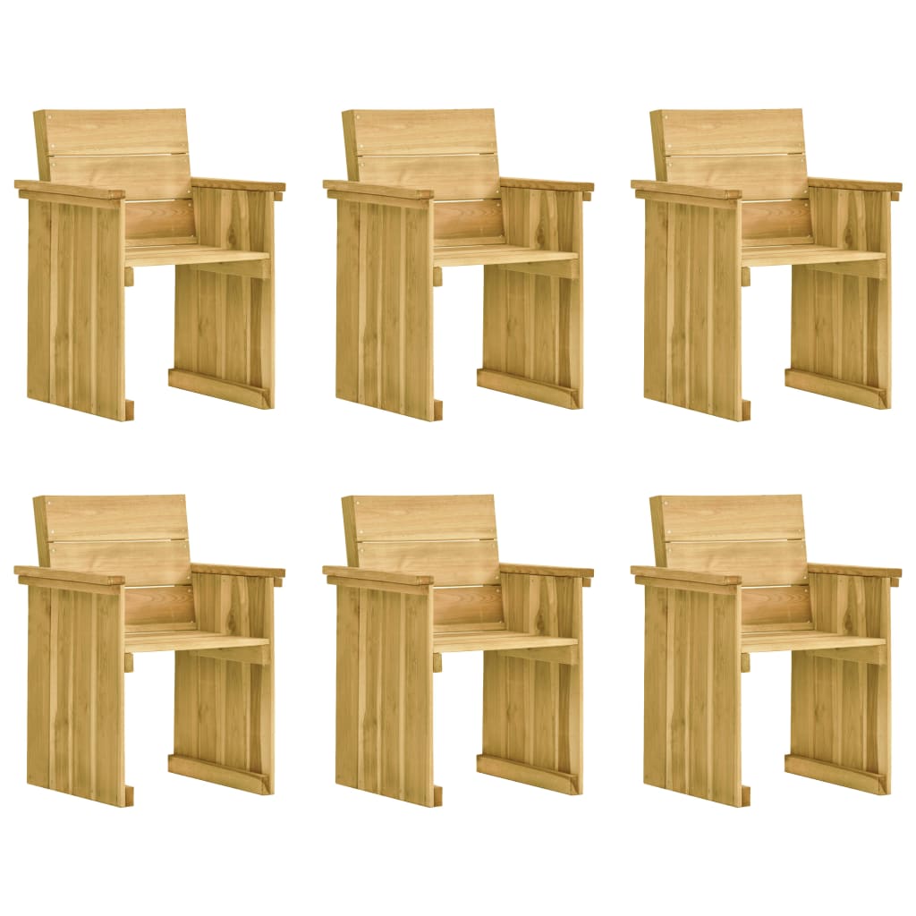 Set Mobilier De Grădină Cu Perne, 7 Piese, Lemn De Pin Tratat