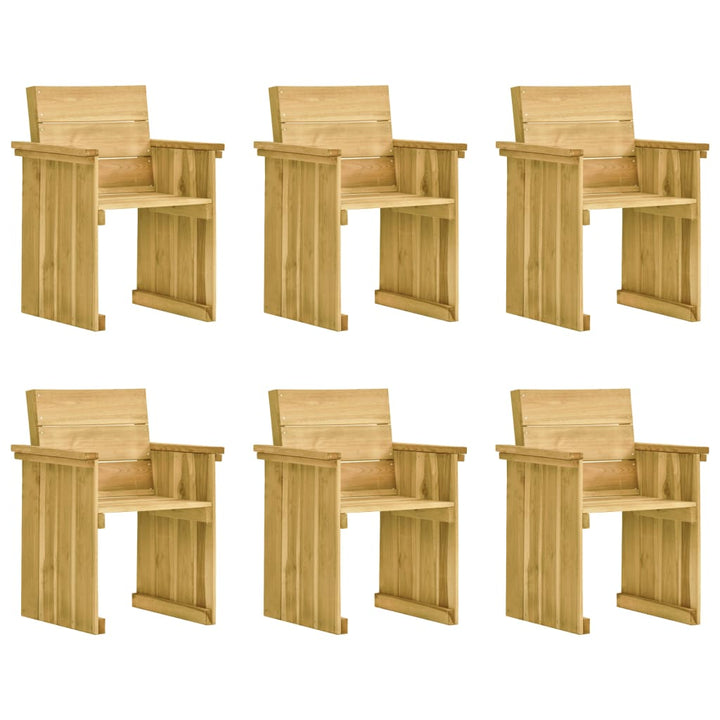 Set Mobilier De Grădină Cu Perne, 7 Piese, Lemn De Pin Tratat