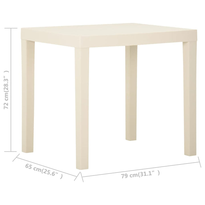 Masă De Grădină, , 79X65X72 Cm, Plastic