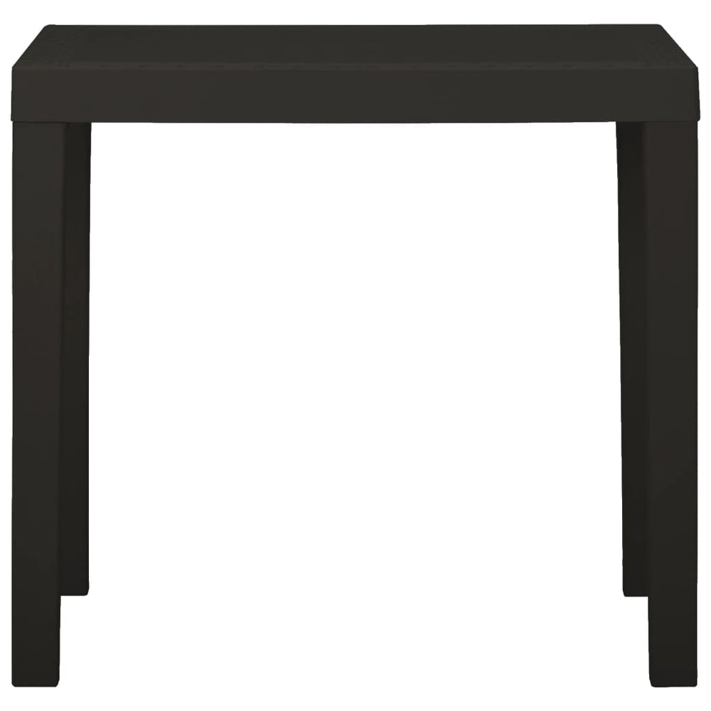 Masă De Grădină, Antracit, 79X65X72 Cm, Plastic