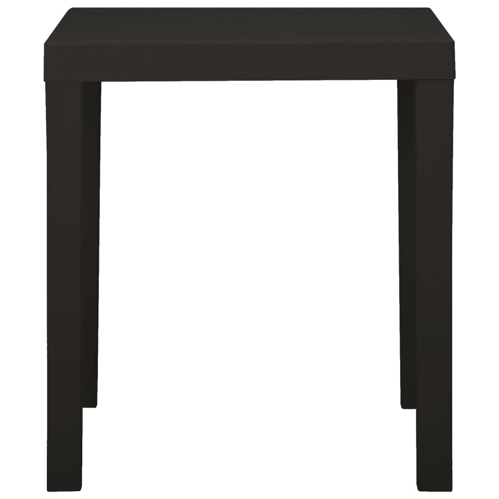 Masă De Grădină, Antracit, 79X65X72 Cm, Plastic