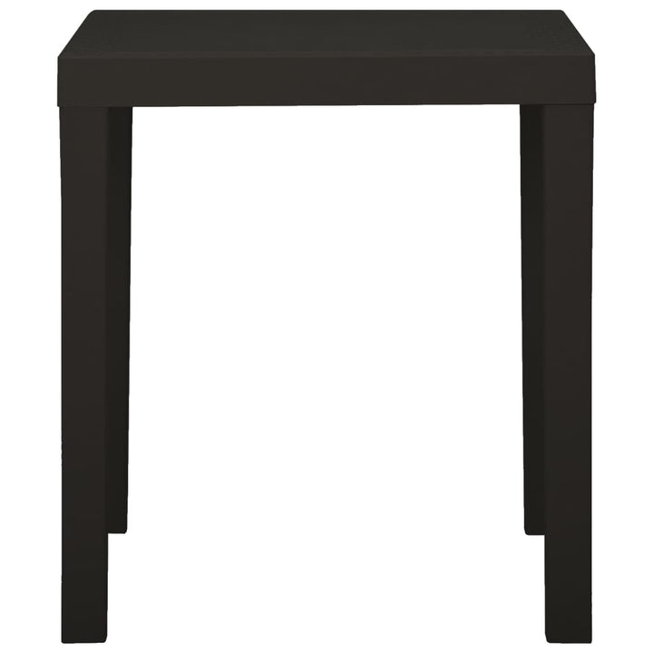 Masă De Grădină, Antracit, 79X65X72 Cm, Plastic