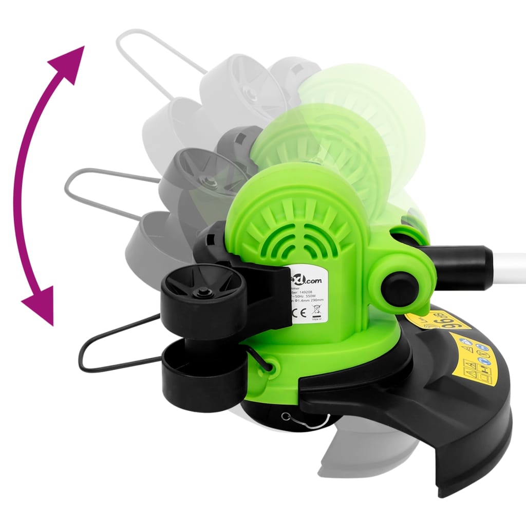 Trimmer De Gazon Electric Cu Tijă Telescopică, 29 Cm, 550 W
