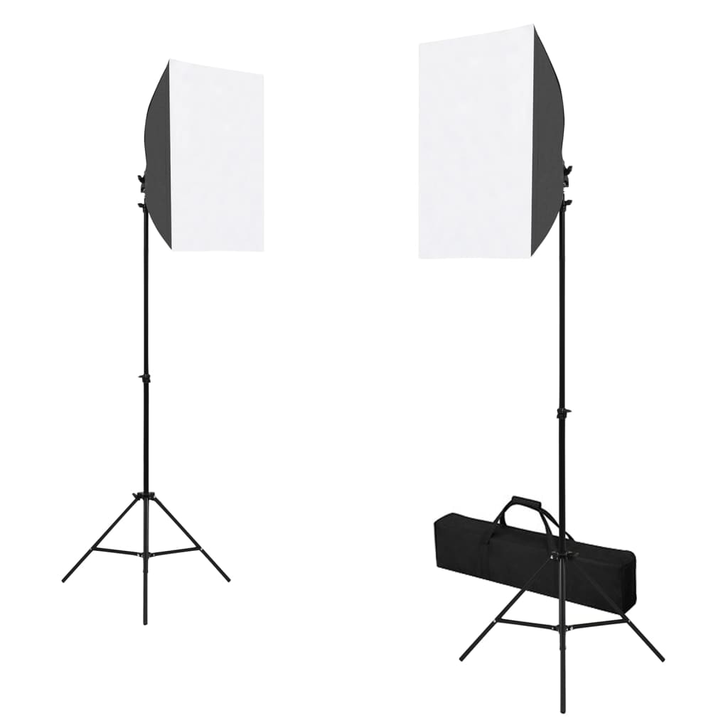 Set Studio Foto Cu Lumini Softbox, Fundal Și Reflector