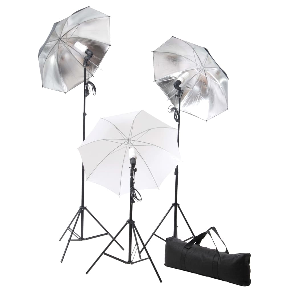 Set Studio Foto Cu Lămpi, Umbrele, Fundal Și Reflector
