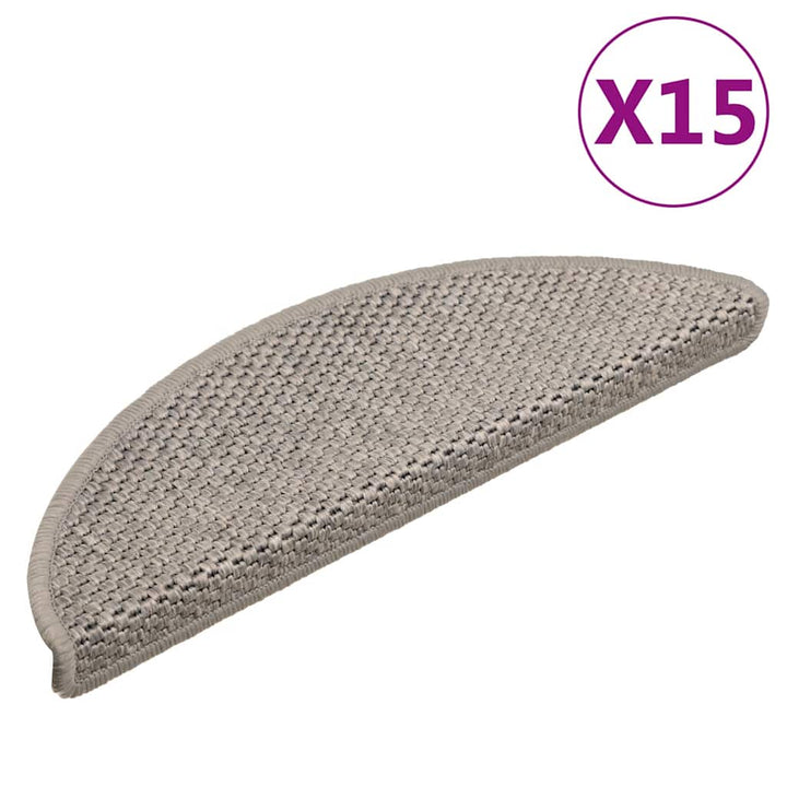 Covorașe Scări Autoadezive 15 Buc 56X17X3 Aspect Sisal