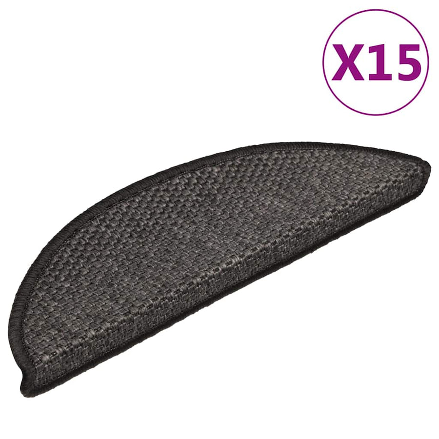 Covorașe Scări Autoadezive 15 Buc 56X17X3 Aspect Sisal