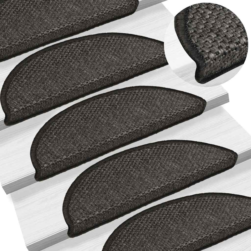 Covorașe Scări Autoadezive 15 Buc 56X17X3 Aspect Sisal