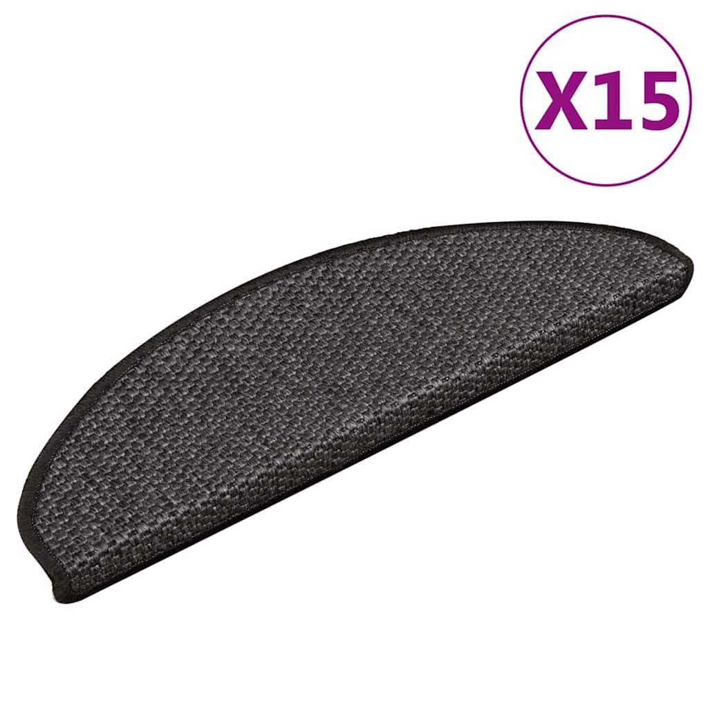 Covorașe Scări Autoadezive 15 Buc 56X17X3 Aspect Sisal