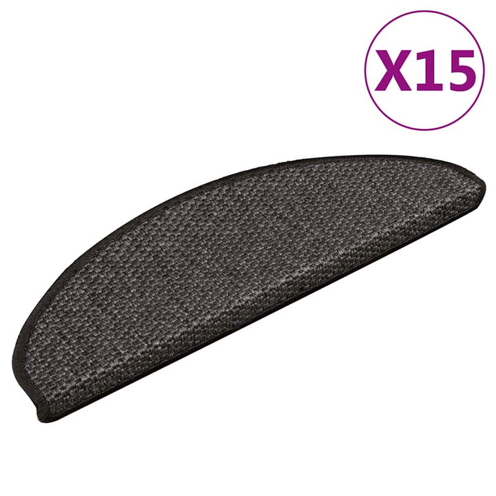 Covorașe Scări Autoadezive 15 Buc 56X17X3 Aspect Sisal