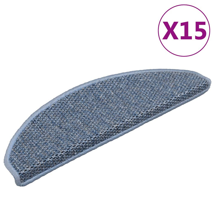 Covorașe Scări Autoadezive 15 Buc 56X17X3 Aspect Sisal