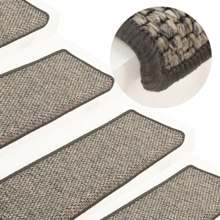 Covorașe Scări Autoadezive 15 Buc. 65X21X4Cm Sisal