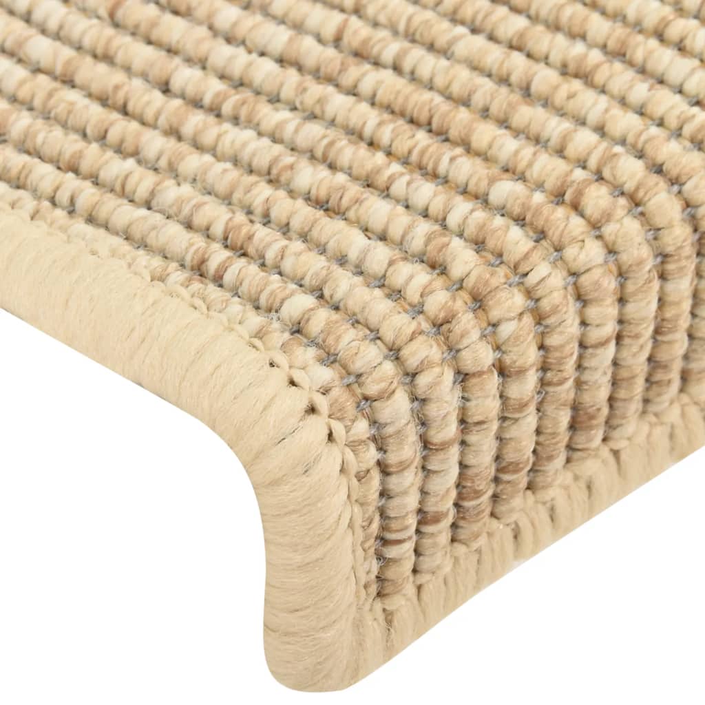 Covorașe Scări Autoadezive 15 Buc. 65X21X4Cm Sisal