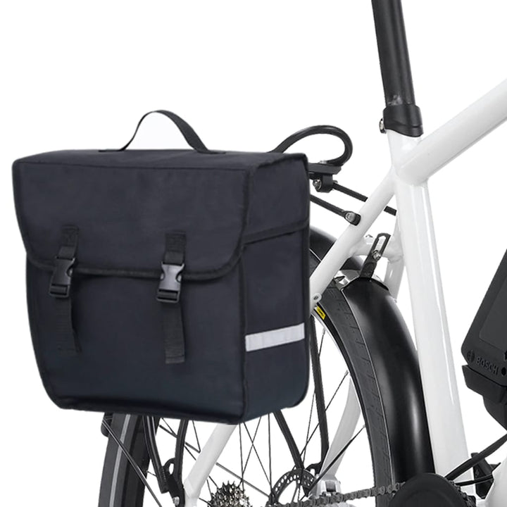 Geantă De Bicicletă Pentru Suport De Coș, Negru, 21 L