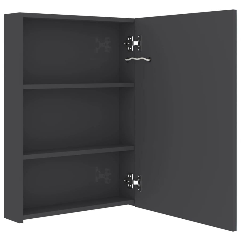 Dulap De Baie Cu Oglindă Și Led, , 50X13X70 Cm
