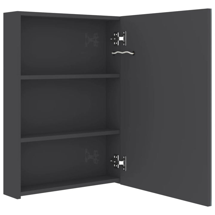 Dulap De Baie Cu Oglindă Și Led, , 50X13X70 Cm