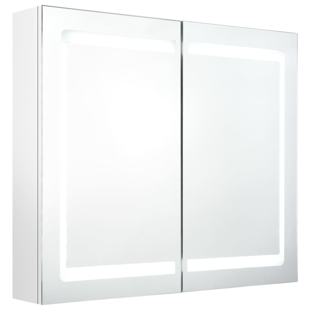 Dulap De Baie Cu Oglindă Și Led, , 80X12X68 Cm