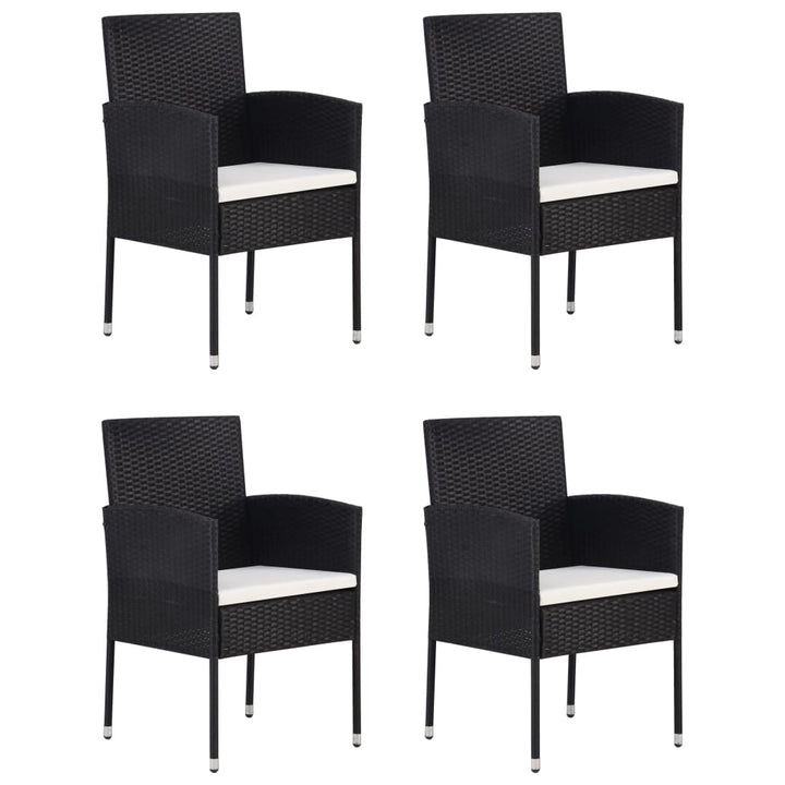 Set De Masă Pentru Grădină, 5 Piese, Negru