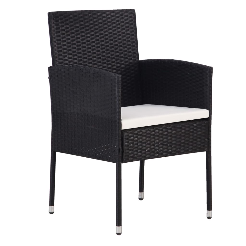 Set De Masă Pentru Grădină, 5 Piese, Negru