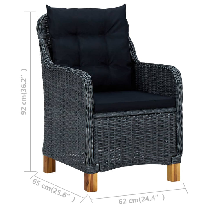 Vixl Set Mobilier De Grădină, 5 Piese,