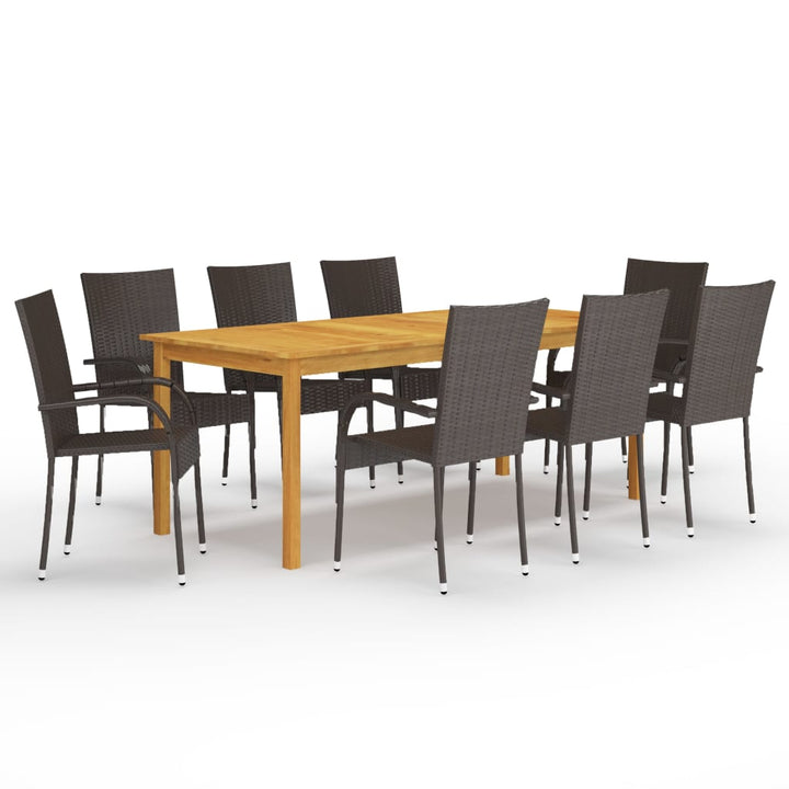 Set Mobilier De Grădină, 9 Piese,