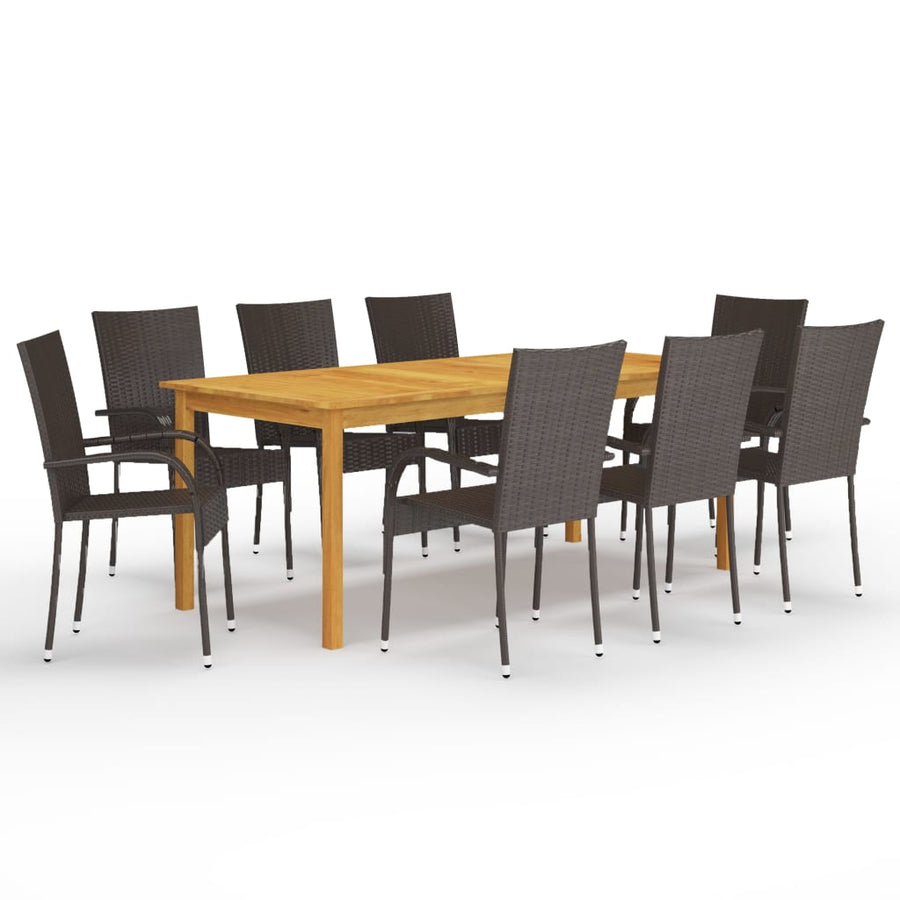 Set Mobilier De Grădină, 9 Piese,