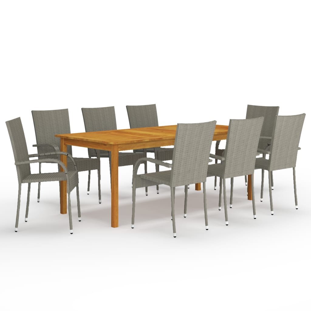 Set Mobilier De Grădină, 9 Piese,