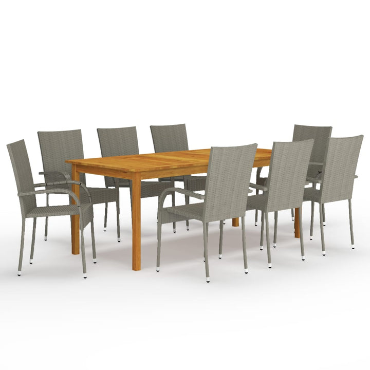Set Mobilier De Grădină, 9 Piese,