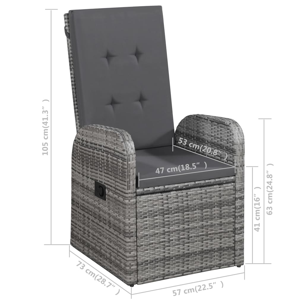 Set Mobilier De Grădină, 9 Piese,