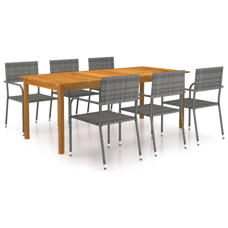 Set Mobilier Pentru Grădină, 7 Piese,